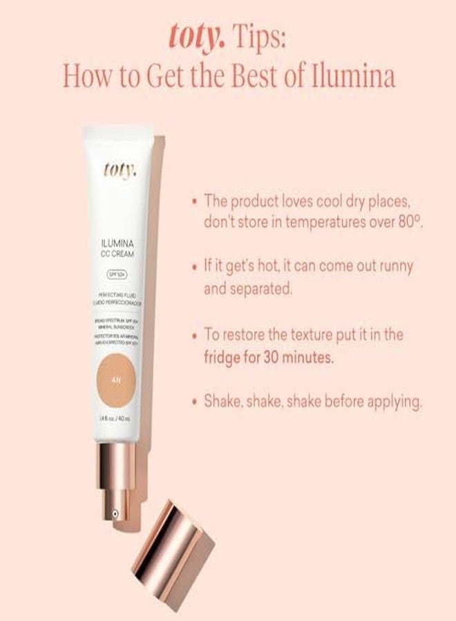 toty. Toty by Sofia Vergara - lumina CC Cream SPF 50+, 100% Mineral Color Correcting Cream - Medium Coverage Foundation & Broad Spectrum Sunscreen for Face - Non Comedogenic - 2C PEACHY BEIGE - Image 4